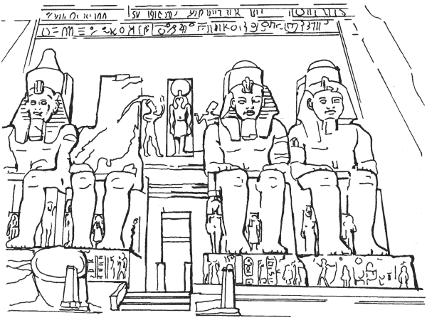Нубийские статуи в Верхнем Египте